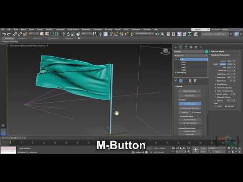 How to Create a Realistic Waving Flag in 3ds Max | Step-by-Step Tutorial