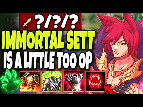 Like a Boss 😎 Immortal Sett build is a little TOO OP for them to handle 😎 LoL Top Sett s10 Gameplay
