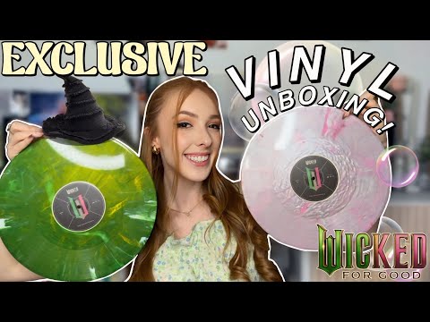 Wicked: For Good EXCLUSIVE Vinyl Unboxing! *I manifested this* 🫧🧹