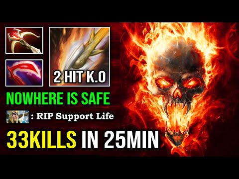 NOWHERE IS SAFE Imba Hunter Clinkz 33Kills in 25Min Craziest Searing Arrows 2 Hit Deleted DotA 2