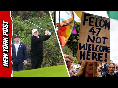 Trump visits Scotland and locals are MAD