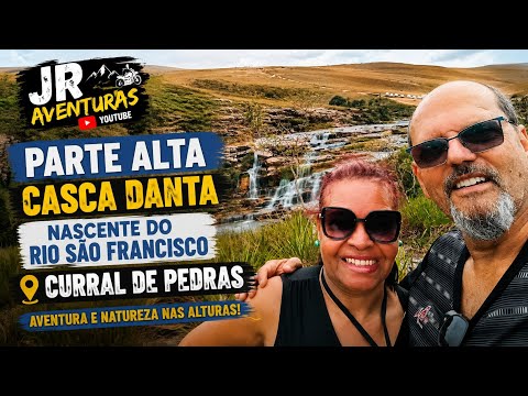 Serra da Canastra, Casca d'Anta parte alta, nascente rio São Francisco e curral de pedras 