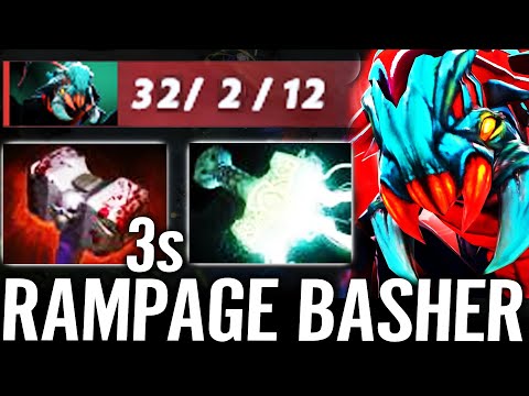 🔥 30LVL Master Weaver BASHER 32 KILLS — RAMPAGE Mjollnir STUN Till DEATH Carry Dota 2 Pro