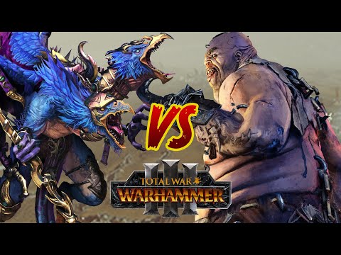 TZEENTCH vs OGRES Minor Settlement Battle // Total War: WARHAMMER 3