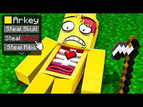 Trolling My Friend By Stealing BONES in Minecraft..