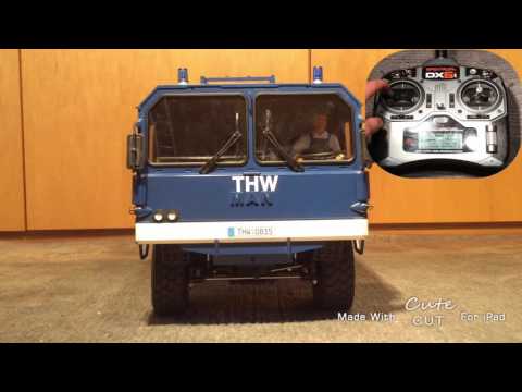 Man Kat 6x6 THW + USM-RC-2 Soundmodul + Spektrum DX6i