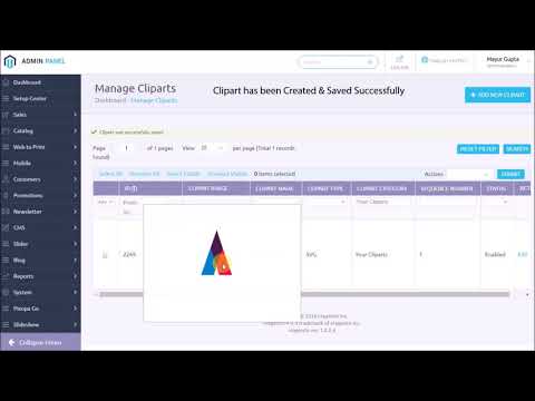 How To Manage Cliparts - Pixopa Web To Print eCommerce Solutions