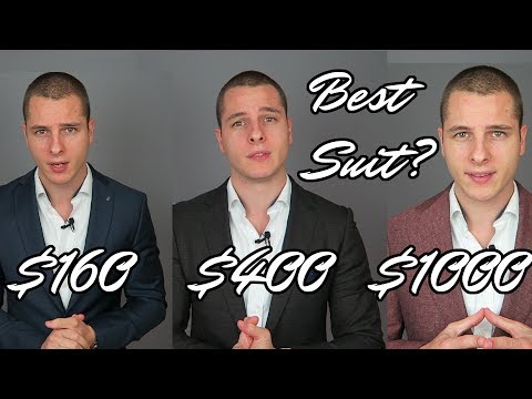 Suits: $160 VS $400 VS $1000 | What suit to buy!