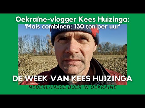 Ukraine vlogger Kees Huizinga: 'Corn combine harvesting: 130 tons per hour'
