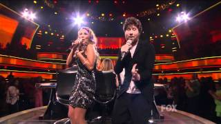 true HD Haley Reinhart & Casey Abrams duet "I Feel the Earth Move" - American Idol 2011 (Apr 27)
