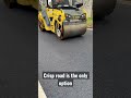 Road Roller Creates Smooth Road
