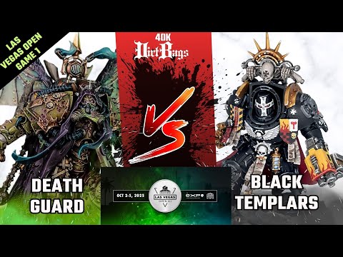 LVO Recap Death Guard vs Black Templars Game 1 | Competitive | Warhammer 40k Battle Report