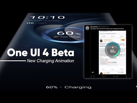 One UI 4 Beta New Charging Animation🔋 | Samsung | Android 12 | One UI 4 First Look | SammyFans