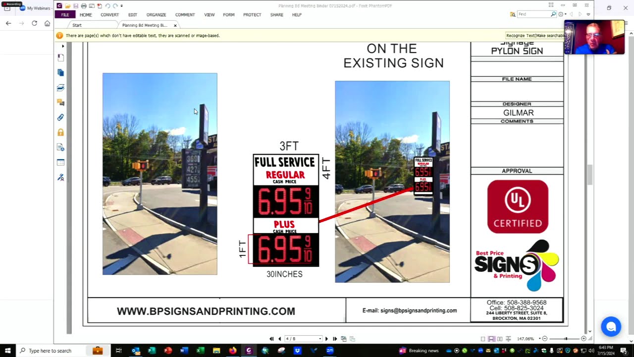 Planning and Zoning Board Meeting 7/15/24