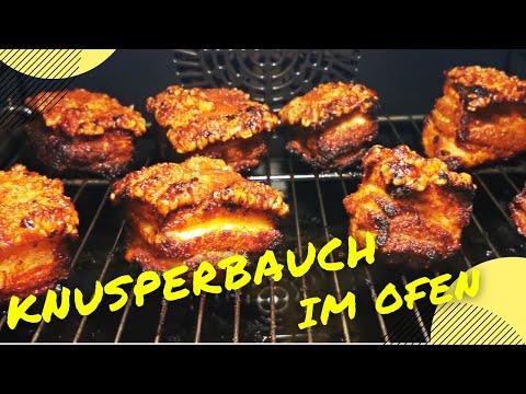 Küche: Knusperbauch | Schweinebauch mit Rub im Ofen knusprig gebraten