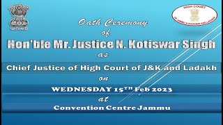 Oath Ceremony of Honorable Mr. Justice N. Kotiswar Singh as Chief Justice;?>