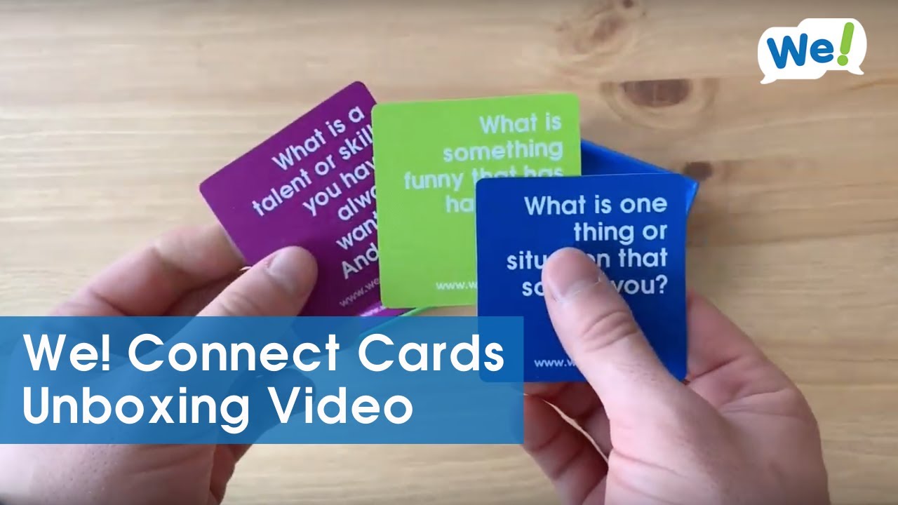 We! Connect Cards Unboxing Video