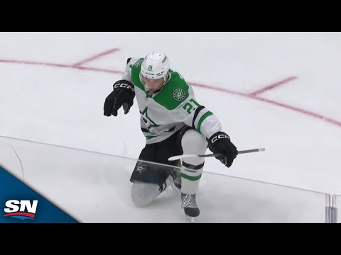 Stars' Jason Robertson Scores Trio Of Second-Period Goals To Complete Hat Trick