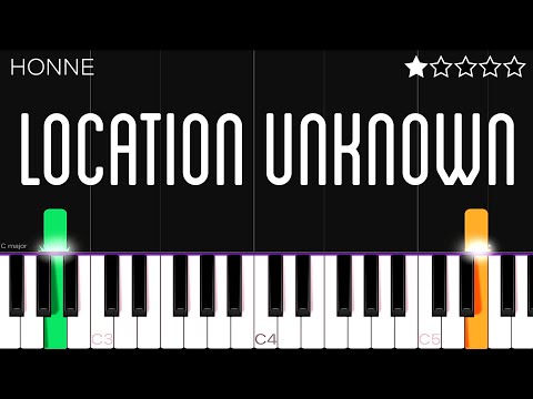 HONNE - Location Unknown (feat. BEKA) | EASY Piano Tutorial
