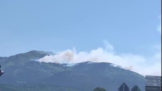 Fiamme alte sul Monte Faeta: il fumo oscura il cielo di San Giuliano Terme