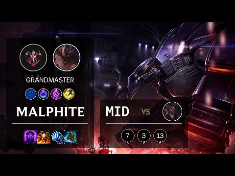 Malphite Mid vs Lucian - EUW Grandmaster Patch 10.21