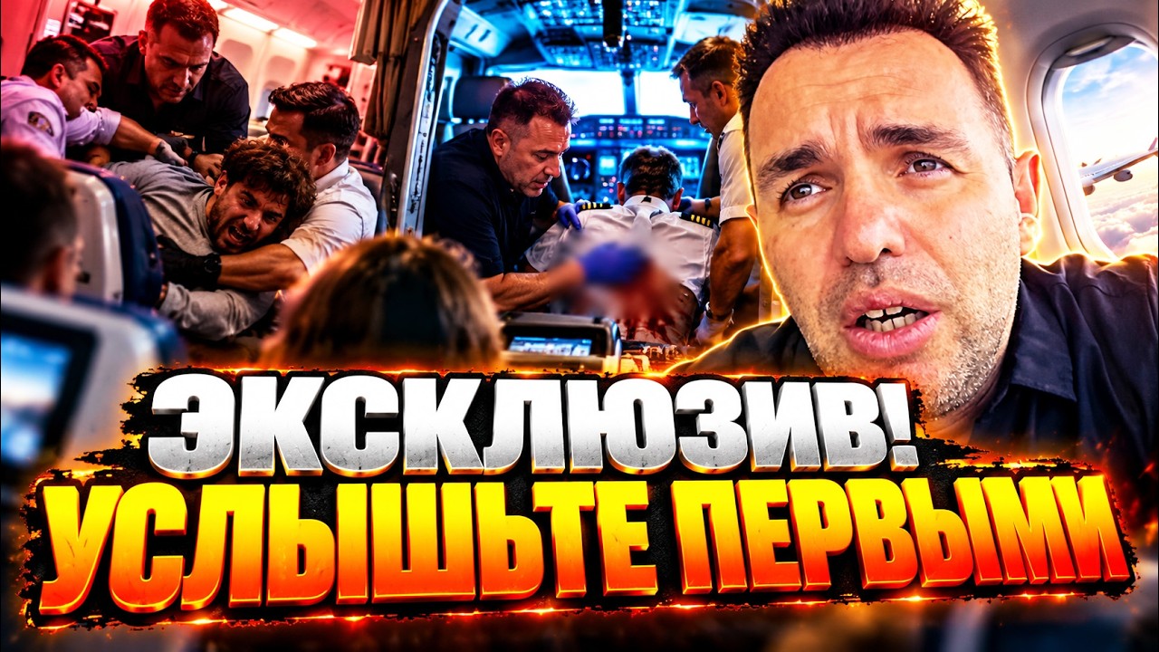 МОРЕ КРОВИ В КАБИНЕ! Как пассажиры скрутили террориста? ЗА СЕКУНДЫ ДО КАТАСТ?