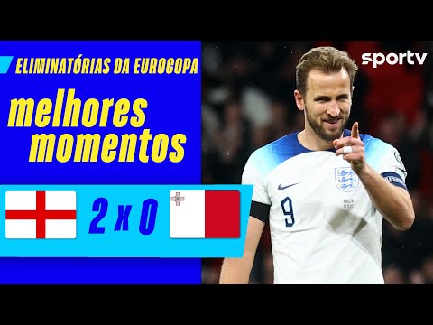 Gols e lances de Inglaterra x Malta