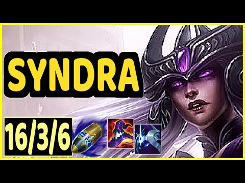 SYNDRA VS LEBLANC - 16/3/6 KDA MID GAMEPLAY