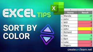 Excel Tips - How to Sort by Color in Microsoft Excel
