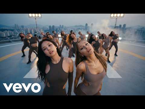 Jennie, Ariana Grande - Mmm... (ft. Tyga, Rose, Jisoo, Lisa, K-Pop) | (Lyrics Music Video)