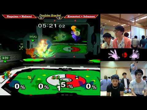 MasterHand 28 Doubles QF - Kounotori + Sobameshi(Green) vs. Nagaimo + Nakami(Blue)