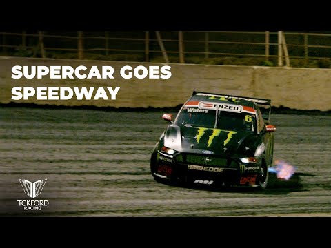 Supercar goes Speedway | Cam Waters tackles Warrnambool in a V8 Supercar!