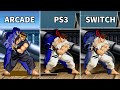 Super Street FIghter II - All Super Moves Comparison (Arcade PS3 Switch)