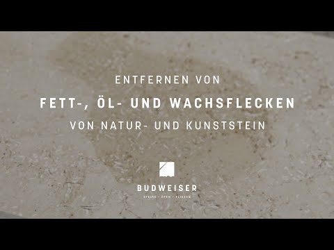 How To: Entfernen von Fett-, Öl- und Wachsflecken von Naturstein, Kunststein und mehr.