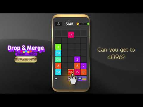 Drop & Merge - Number Puzzle