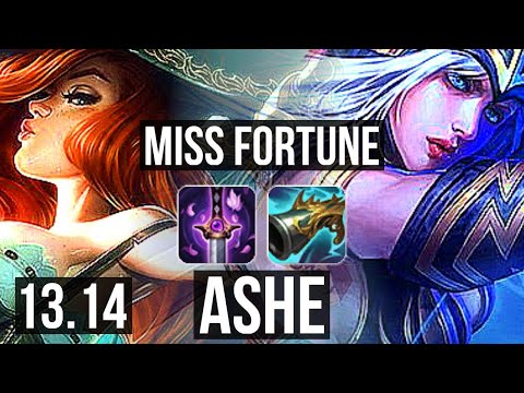 MISS FORTUNE & Nautilus vs ASHE & Braum (ADC) | 5.6M mastery, 1700+ games, 8/3/7 | KR Master | 13.14