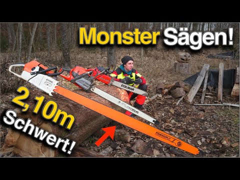 Die STÄRKSTE Motorsäge der Welt! Stihl Ms 880 vs. Husqvarna 592XP! XXL Vergleich!