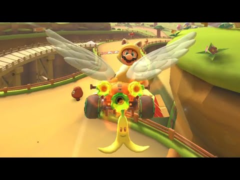 Mario Kart Tour: Cat Mario Gameplay (#40) - N64 Yoshi Valley (2 items)