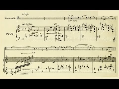 Heitor Villa-Lobos - Elegie for cello and piano (audio + sheet music)