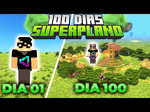 SOBREVIVI 100 DIAS NO MUNDO SUPERPLANO DO MINECRAFT - O FILME
