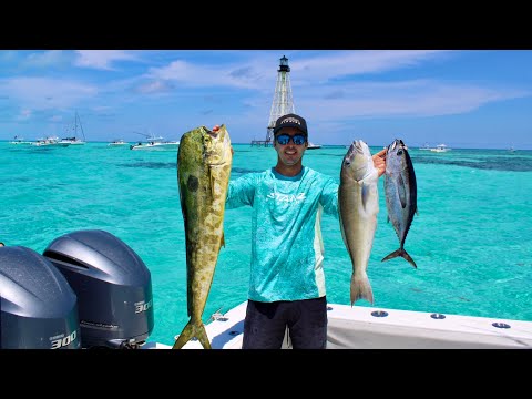 BEST EATING Summer Time Florida Keys Fish! Tilefish, Mahi, and Tuna! Catch Clean Cook