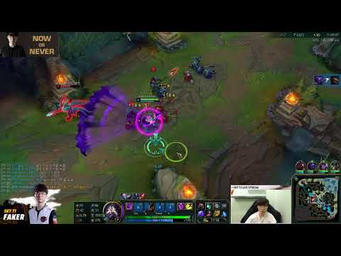 SKT T1 Faker S8 | Faker Kassadin vs Azir mid | Ranked Korean
