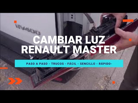 Cambiar bombilla trasera Renault Master