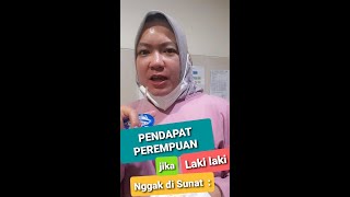 Download lagu Pendapat Perempuan : jika  laki laki nggak di sunat #shorts mp3