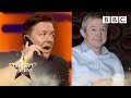 X Factor Celebrity Spat Ricky Gervais PRANKS Louis Walsh The Graham Norton Show BBC