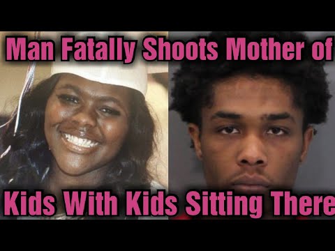 Mann erschießt Mutter seiner Kinder, während Kinder dort sitzen