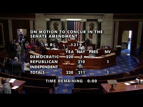 バイデン氏の1.9兆ドルのCOVID-19法案が下院で最終承認を得る (Biden's $1.9 trillion COVID-19 bill wins final approval in House)