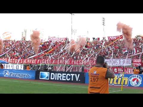 "Recibimiento Barra del Caracas FC | CFC - Málaga | SoloFutbolve.com.ve @SoloFutbol_VE" Barra: Los Demonios Rojos • Club: Caracas