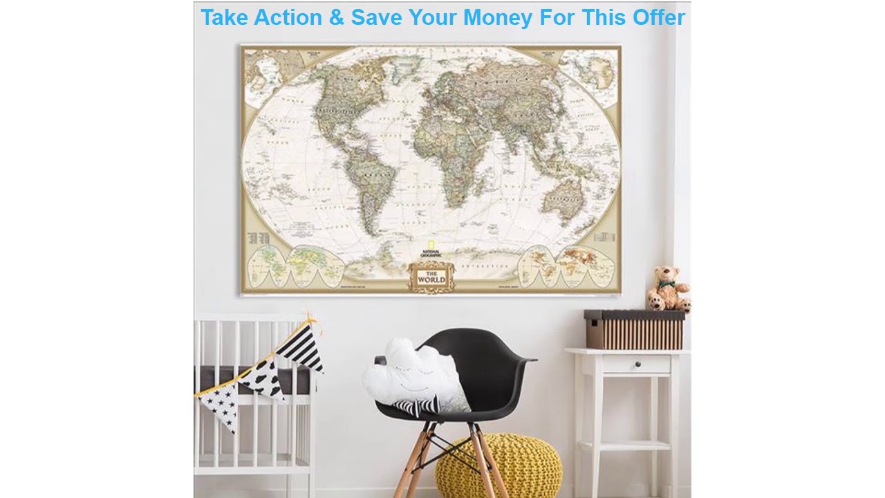 Best 5PCS Vintage World Maps 40*60cm Detailed Antique Poster Wall Chart Retro Creative Kraft Paper