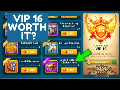 VIP SHOP UPDATE - VIP 16 worth it? - Blacksmith new items! - Rise of Kingdoms